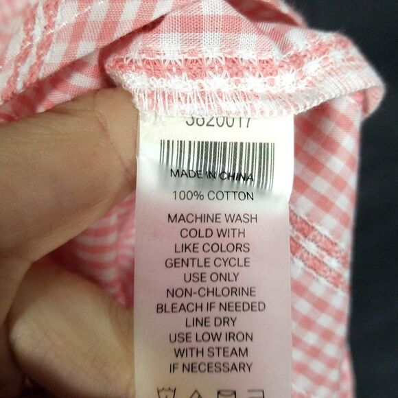 Court & Rowe Gingham Check Dobby Button Up Shirt - Picture 8 of 8